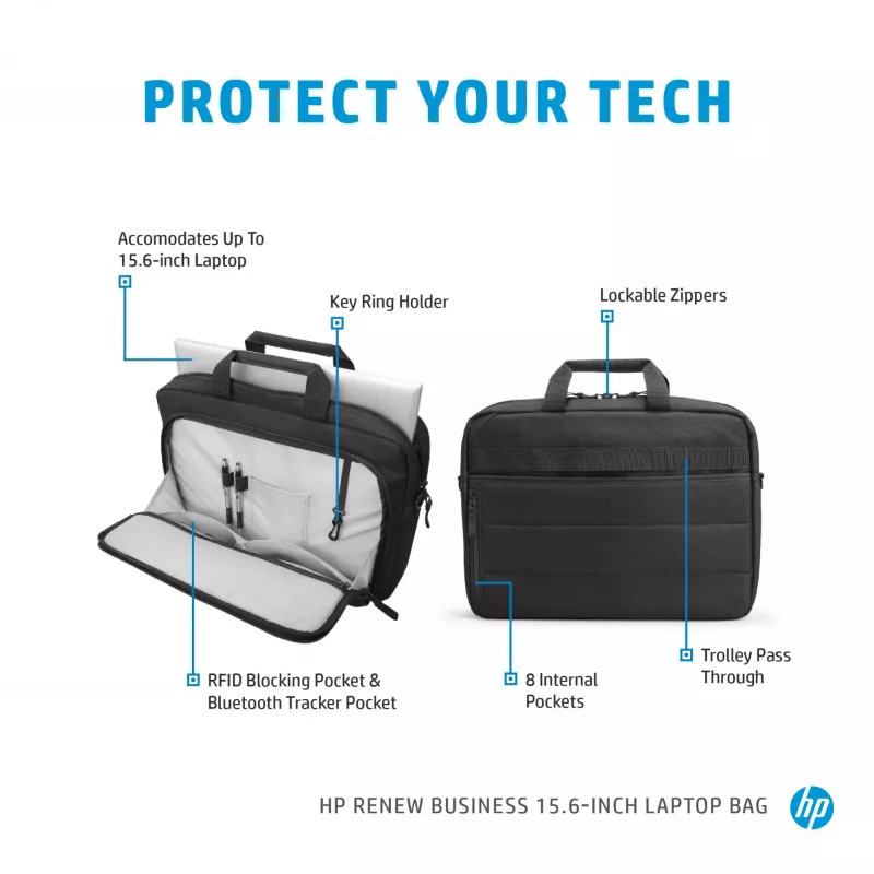 HP Renew Business 15,6-inch laptoptas, messenger-tas, 39,6 cm (15,6 inch), 610 g