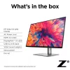 HP Z24q G3 QHD-display, 60,5 cm (23,8 inch), 2560 x 1440 pixels, Quad HD, LCD, 5 ms, zilver