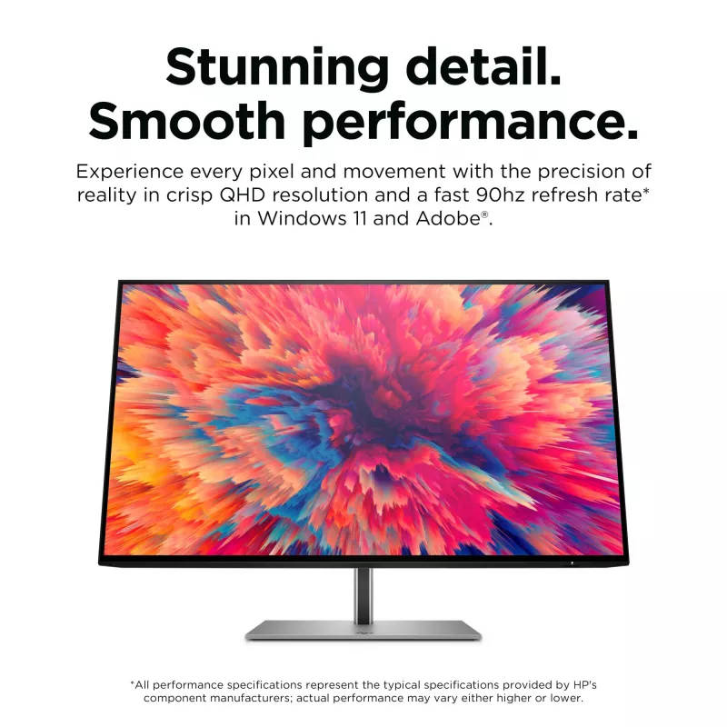 HP Z24q G3 QHD-display, 60,5 cm (23,8 inch), 2560 x 1440 pixels, Quad HD, LCD, 5 ms, zilver