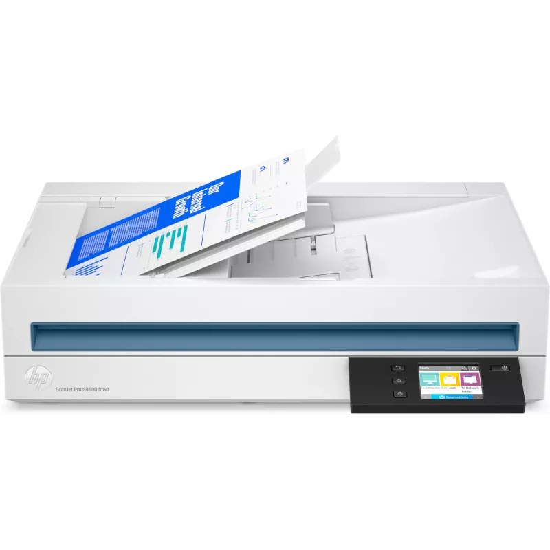HP Scanjet Pro N4600 fnw1 flatbed- & ADF-scanner 1200 x 1200 DPI A5 wit