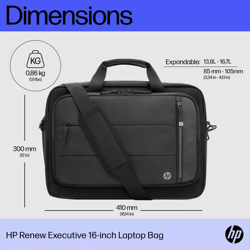 HP Renew Executive 16-inch laptoptas, messenger-tas
