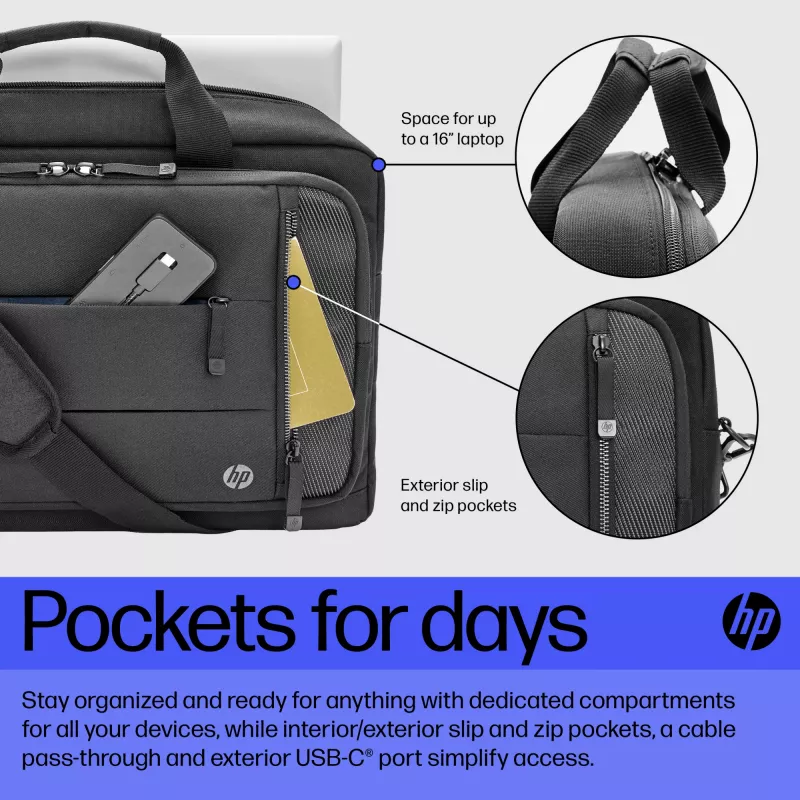 HP Renew Executive 16-inch laptoptas, messenger-tas