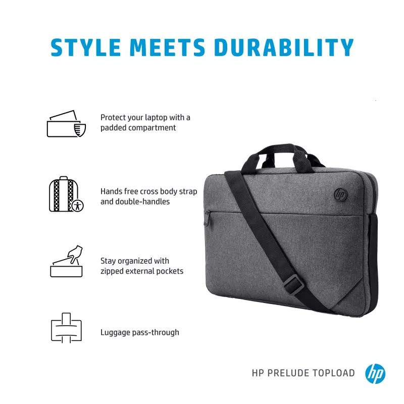 HP Prelude 15.6-inch toploader, toploader-tas, 39,6 cm (15,6 inch), 300 g