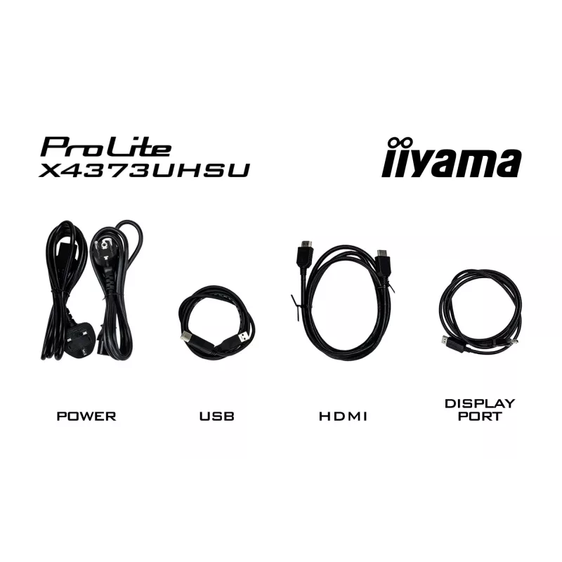 iiyama ProLite X4373UHSU-B1 computermonitor 108 cm (42,5 inch) 3840 x 2160 pixels 4K Ultra HD zwart