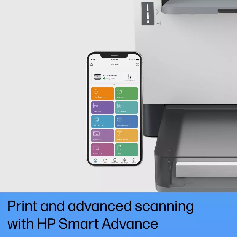 HP LaserJet Tank 1504w printer, laser, 600 x 600 DPI, A4, 22 ppm, dubbelzijdig printen, netwerkgeschikt
