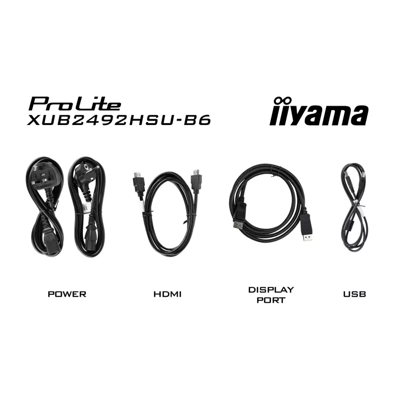 iiyama XUB2492HSU-B6 computermonitor 60,5 cm (23,8 inch) 1920 x 1080 pixels Full HD LED zwart