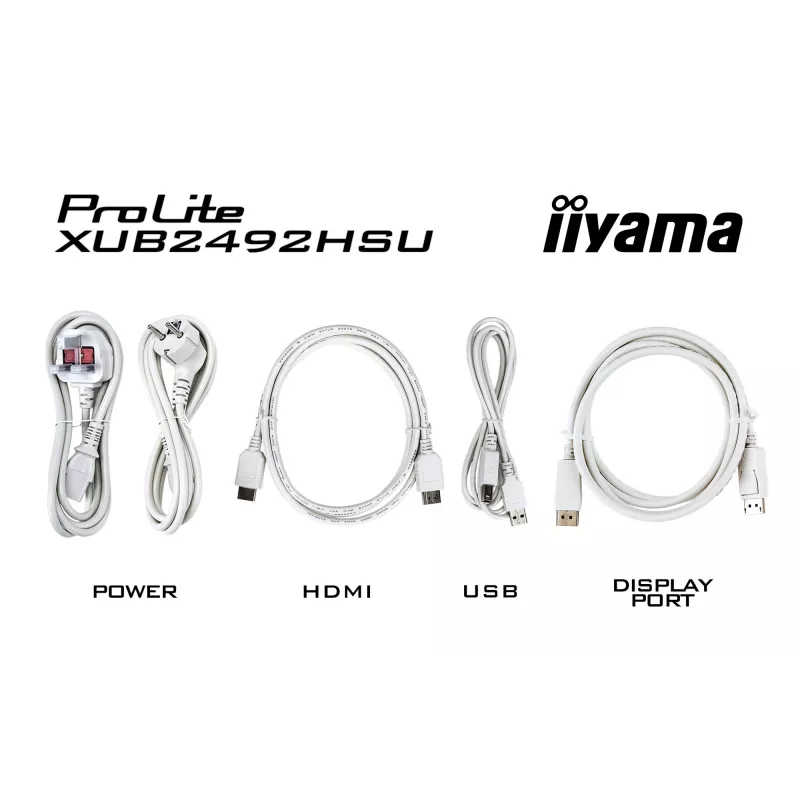 iiyama XUB2492HSU-W6 computermonitor 60,5 cm (23,8 inch) 1920 x 1080 pixels Full HD LED wit