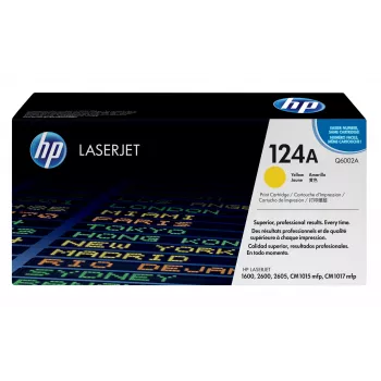 HP 124A geel originele LaserJet-tonercartridge, 2000 pagina's, geel, 1 stk.