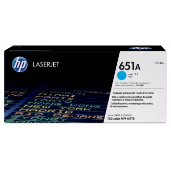 HP 651A cyaan originele LaserJet-tonercartridge, 16000 pagina's, cyaan, 1 stk.