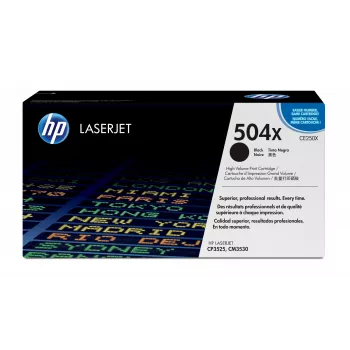 HP 504X hoge capaciteit zwart originele LaserJet-tonercartridge, 10500 pagina's, zwart, 1 stuks