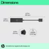 HP USB 3.0 naar Gigabit RJ45-adapter G2, bedraad, USB, Ethernet, zwart