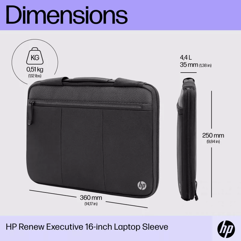 HP Renew Executive laptop-sleeve 14 inch, 35,8 cm, effen