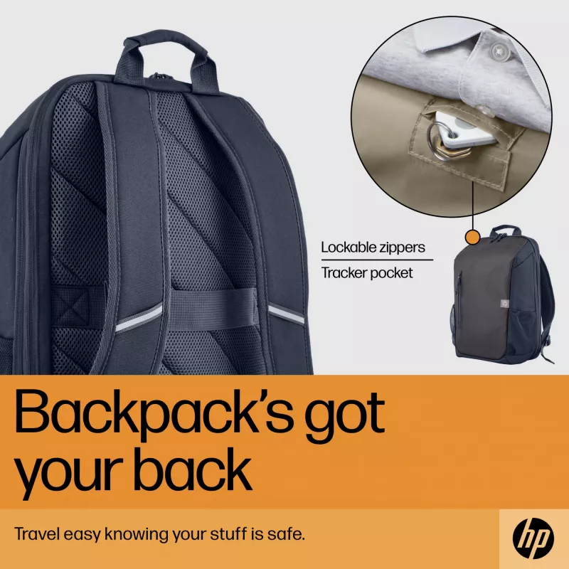 HP Travel 18 liter 15.6 Iron grijs laptoprugzak