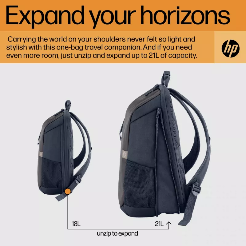 HP Travel 18 liter 15.6 Iron grijs laptoprugzak