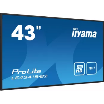 iiyama PROLITE LE4341S-B2 digital-signage flatscreen 108 cm (42,5 inch) LCD 350 cd/m² Full HD zwart 18/7