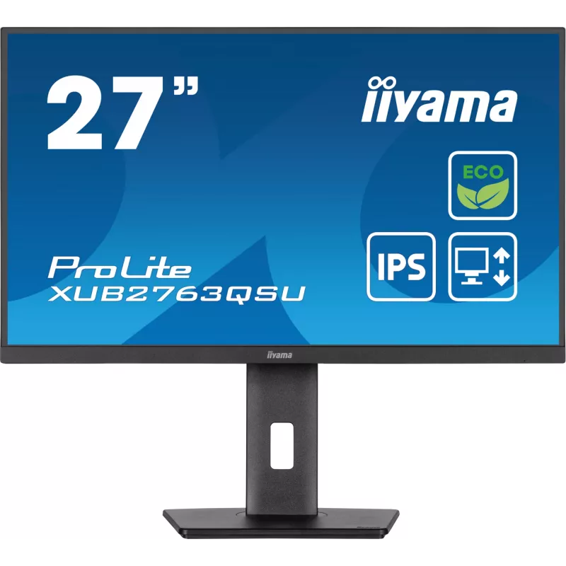 iiyama ProLite XUB2763QSU-B1 computermonitor 68,6 cm (27 inch) 2560 x 1440 pixel Quad HD LED zwart