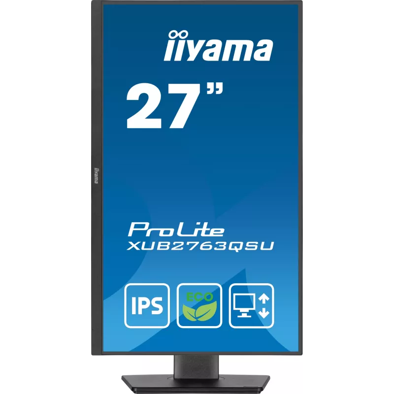 iiyama ProLite XUB2763QSU-B1 computermonitor 68,6 cm (27 inch) 2560 x 1440 pixel Quad HD LED zwart