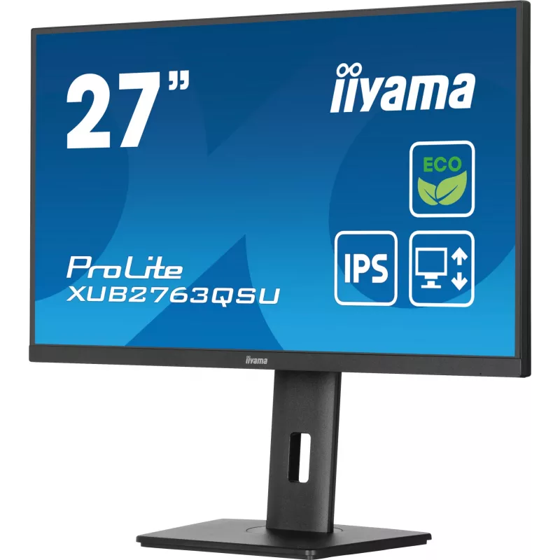 iiyama ProLite XUB2763QSU-B1 computermonitor 68,6 cm (27 inch) 2560 x 1440 pixel Quad HD LED zwart