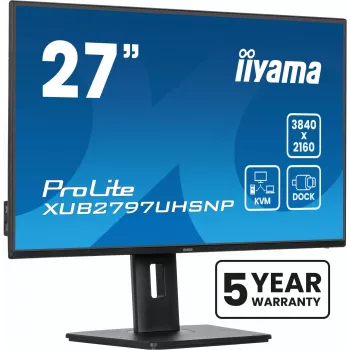 iiyama ProLite XUB2797UHSNP-B1 computermonitor 68,6 cm (27 inch) 3840 x 2160 pixel 4K Ultra HD LED zwart