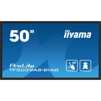 iiyama TF5039AS-B1AG computermonitor 125,7 cm (49,5 inch) 3840 x 2160 pixel 4K Ultra HD LED touchscreen zwart