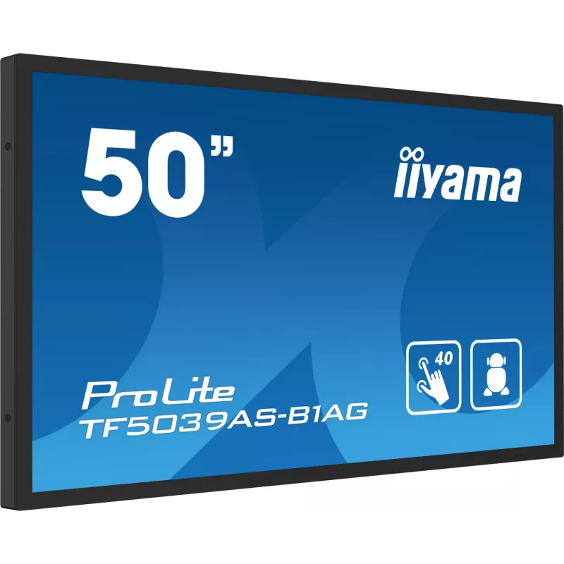 iiyama TF5039AS-B1AG computermonitor 125,7 cm (49,5 inch) 3840 x 2160 pixel 4K Ultra HD LED touchscreen zwart