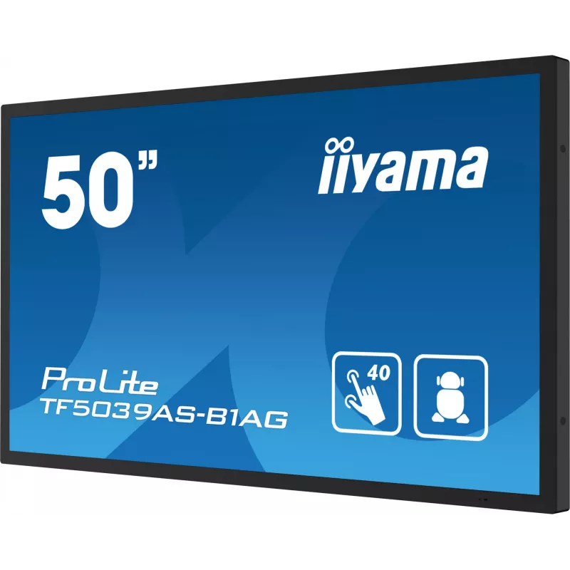 iiyama TF5039AS-B1AG computermonitor 125,7 cm (49,5 inch) 3840 x 2160 pixel 4K Ultra HD LED touchscreen zwart