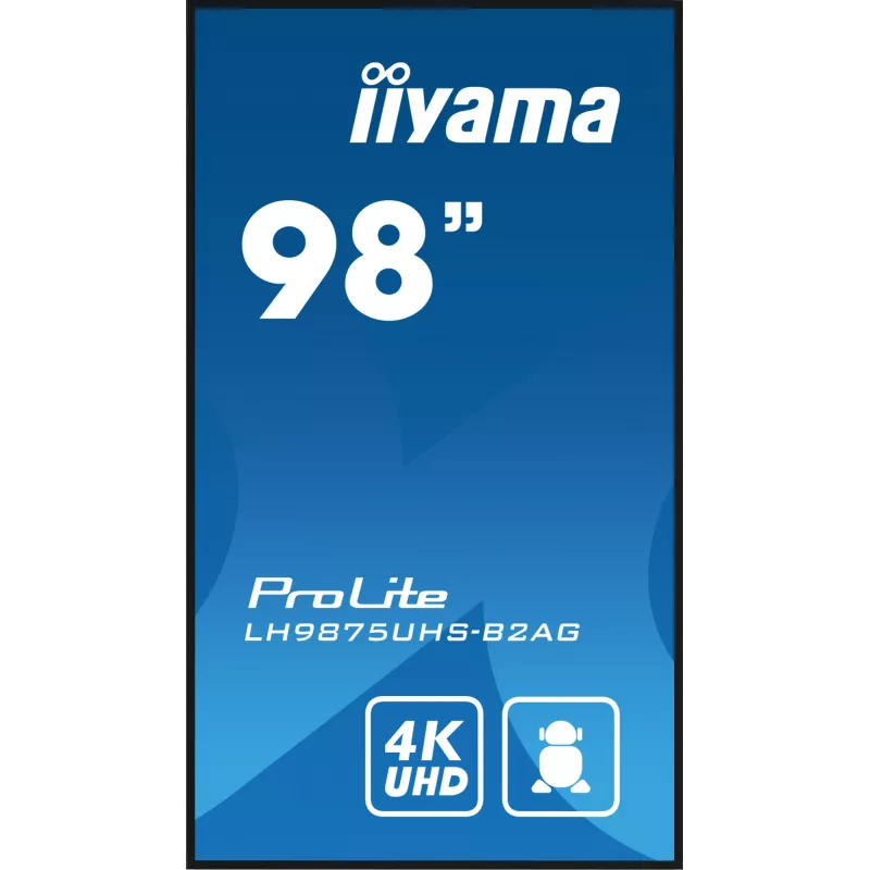 Digital-signage flatscreen iiyama LH9875UHS-B2AG 97,5 inch LED 4K Ultra HD 3840 x 2160