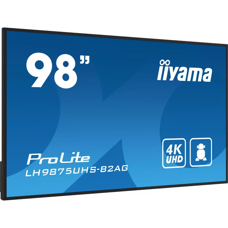 Digital-signage flatscreen iiyama LH9875UHS-B2AG 97,5 inch LED 4K Ultra HD 3840 x 2160
