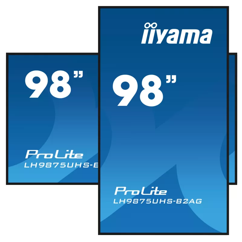 Digital-signage flatscreen iiyama LH9875UHS-B2AG 97,5 inch LED 4K Ultra HD 3840 x 2160