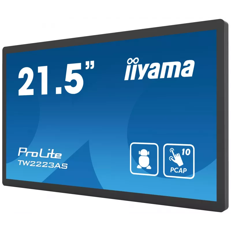 iiyama TW2223AS-B2 signage display interactief flatpanel 54,6 cm (21,5 inch) Wi-Fi 345 cd/m² Full HD zwart touchscreen ingebouwde processor Android 24/7