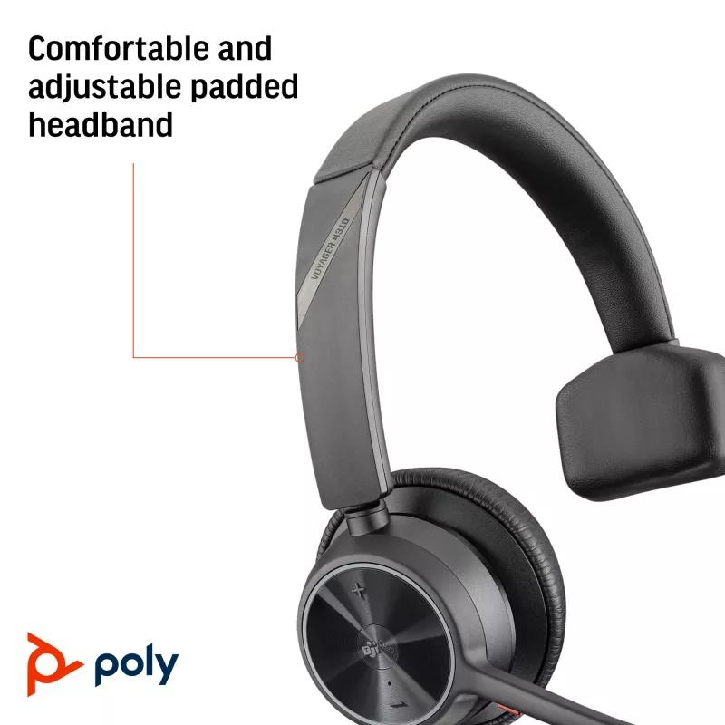 HP Poly Voyager 4310 Microsoft Teams-gecertificeerde USB-C-headset + BT700 dongle