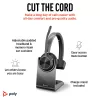 HP Poly Voyager 4310 UC mono-headset + BT700 USB-A-adapter + laadstation