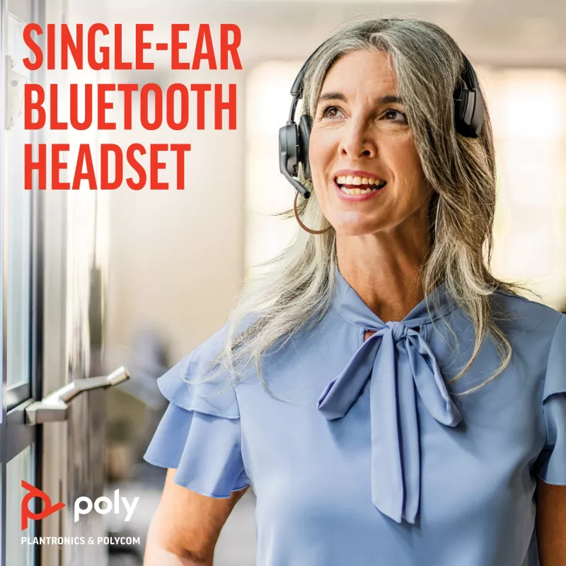 HP Poly Voyager 4310 USB-C headset + BT700 dongle + laadstation