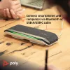 HP Poly Sync 40 Microsoft Teams-gecertificeerde speakerphone, zilver, Windows 10, Windows 11, MacOS, 30 uur, RoHS, Federal Communications Commission (FCC), CE, 38 mm