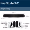 HP Poly Studio X72 all-in-one videobar