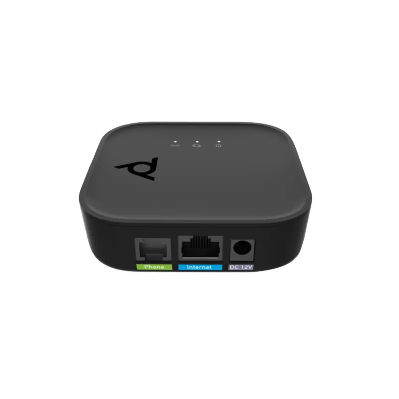 HP Poly ATA 400 1FXS voice-poort VoIP-adapter met Open SIP en voeding