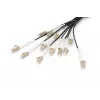 DIGITUS breakout-kabel - 12 vezels OM4 LC/UPC-LC/UPC universele kleur zwart 100 m