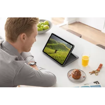 LOGITECH Folio Touch toetsenbordhoes met achtergrondverlichting en trackpad oxford grijs voor iPad Air (4e generatie) Duits Qwertz