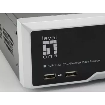 LevelOne NVR-1332 4-bay netwerk-videorecorder H.265 32 kanalen 3840x2160