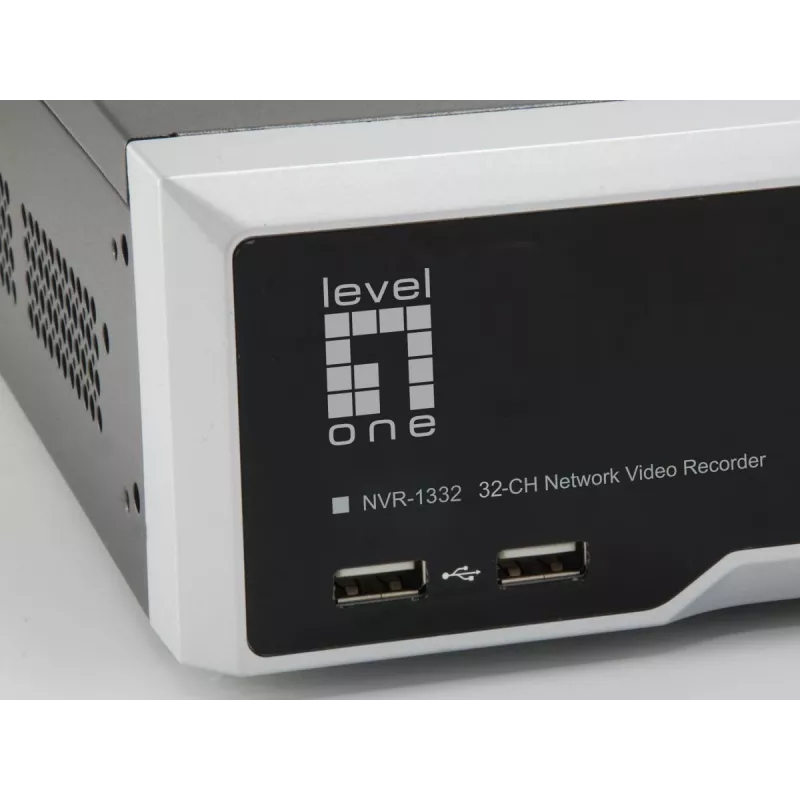 LevelOne NVR-1332 4-bay netwerk-videorecorder H.265 32 kanalen 3840x2160