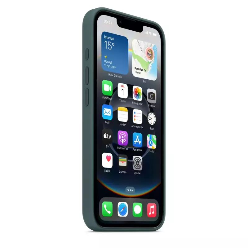 Apple silicone hoes iPhone 16e Lake groen