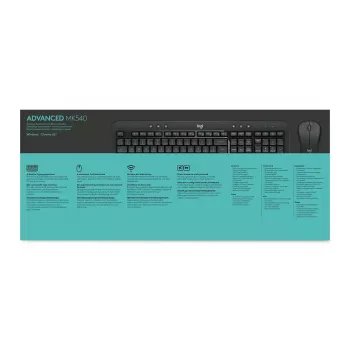 LOGITECH Mk540 Advanced draadloze toetsenbord- en muisset - Azerty Belgisch