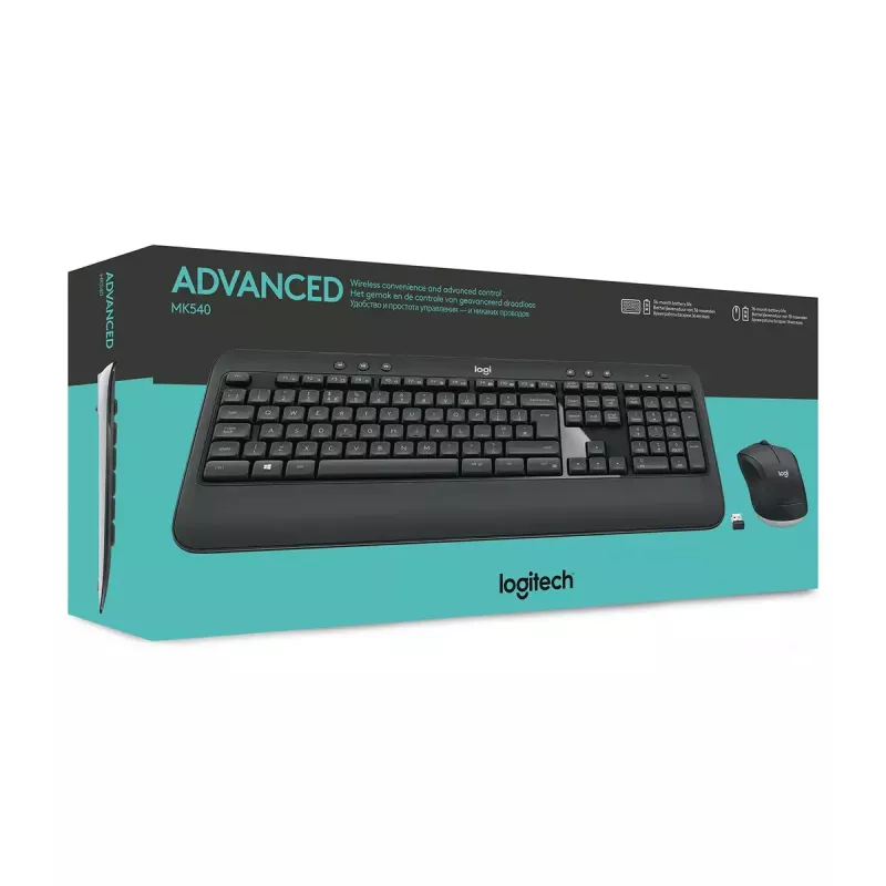 LOGITECH Mk540 Advanced draadloze toetsenbord- en muisset - Azerty Belgisch