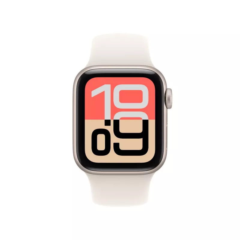 APPLE Watch SE 3 GPS 40mm Starlight aluminium behuizing met sportband S/M - Starlight
