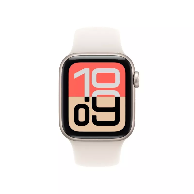 APPLE Watch SE 3 GPS + Cellular 40mm Starlight aluminium behuizing met Starlight sportband S/M