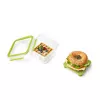 EMSA CLIP & GO XL lunchbox 1,3 L groen, transparant 1 stk.