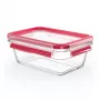 EMSA CLIP & CLOSE N10408 rechthoekige box 0,85 l transparant 1 stuk