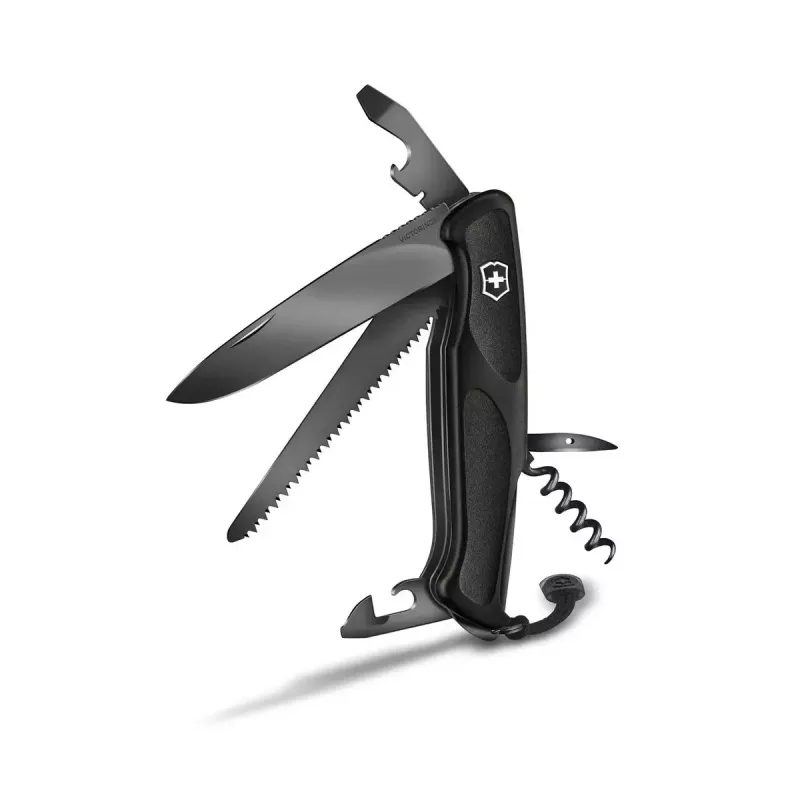 Victorinox Ranger Grip 55 0.9563.C31P zakmes multitool, 12 functies, 130 mm, Onyx Black