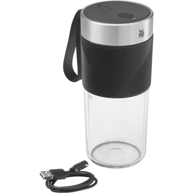 WMF KITCHENminis 0416700011 0,3 L staafmixer 50 W zwart, roestvrij staal, transparant