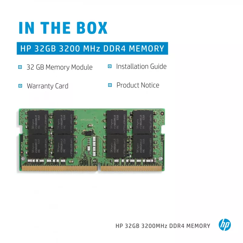 HP DDR4 - module - 32 GB - SO DIMM 260-PIN - 3200 MHz / PC4-25600